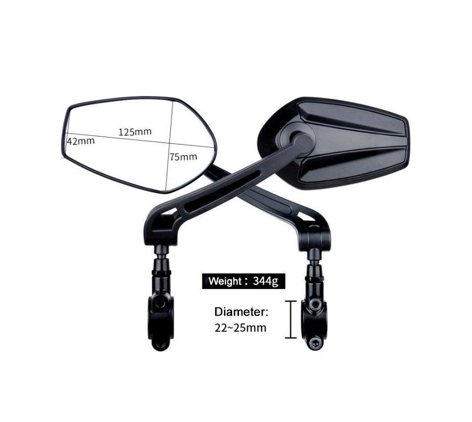 E-Bike HD Wide-angle Rearview Mirror (A pair)